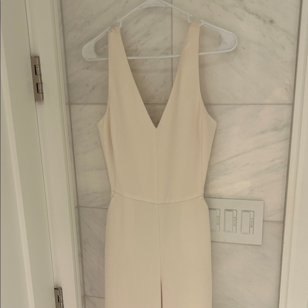 Wilfred Cream Sleeveless Jumpsuit